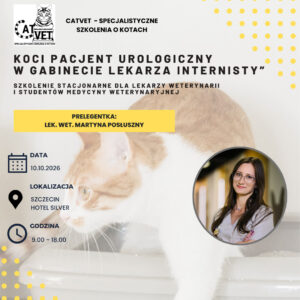 Koci pacjent urologiczny w gabinecie lekarza internisty