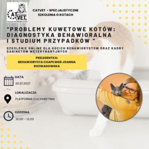 Szkolenie online- Problemy kuwetowe kotów: diagnostyka behawioralna i studium przypadków